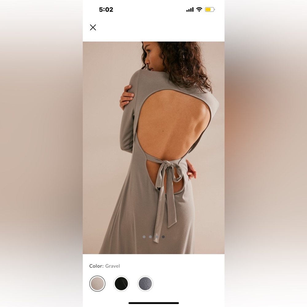 Free People Open Back Maxi Dress